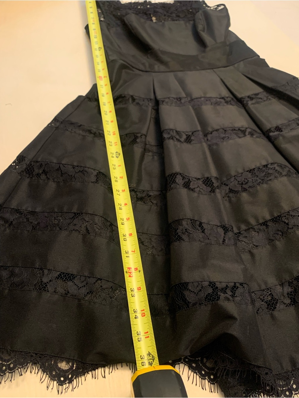 White House Black Market Black Lace Midi Dress, Size 4 - Picture 10 of 12